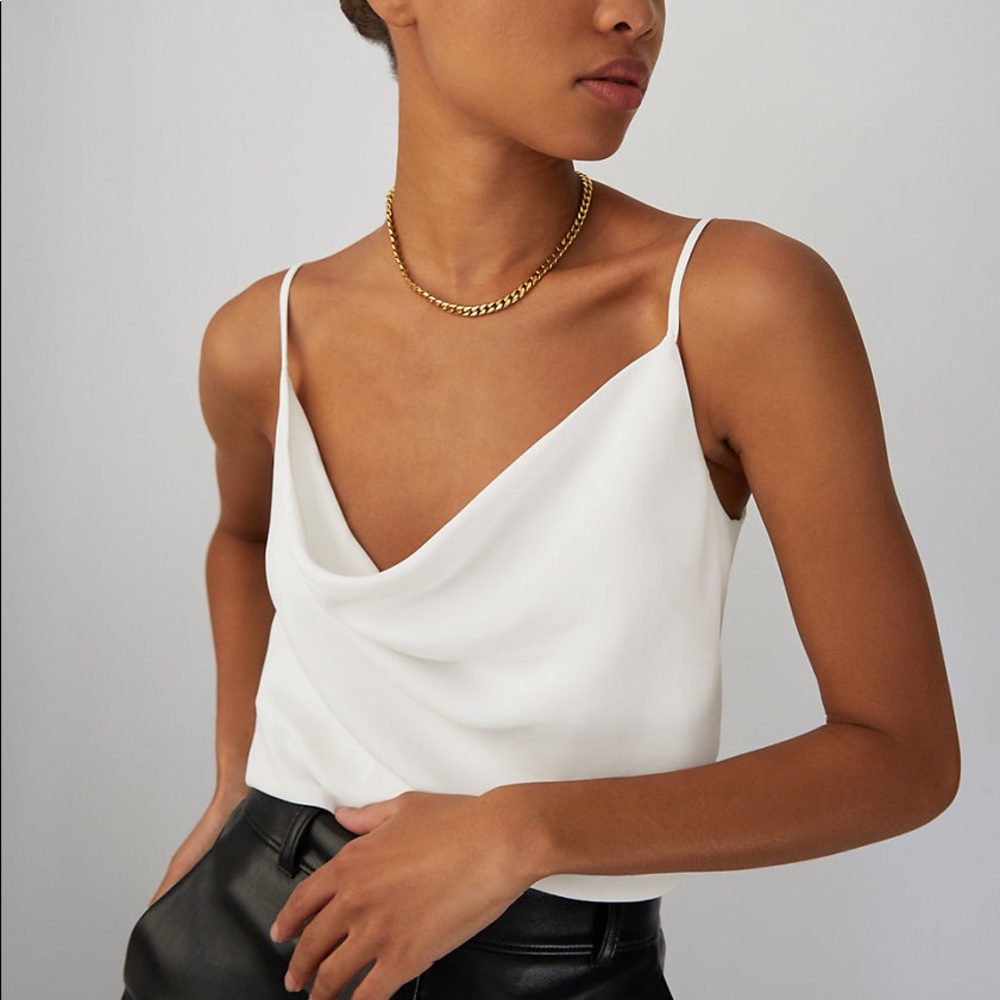 babaton cowlneck cami